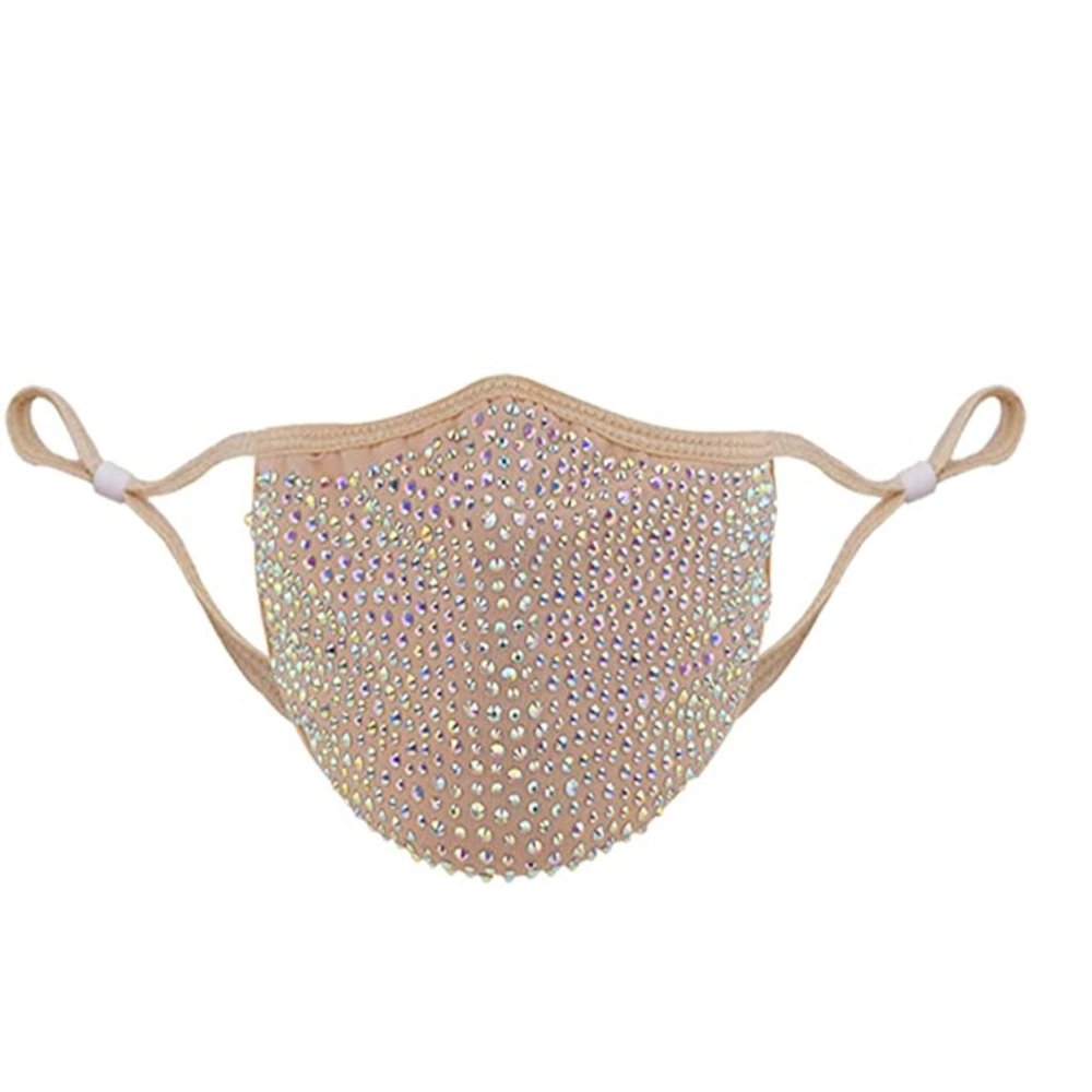 Crystal Face mask in Nude